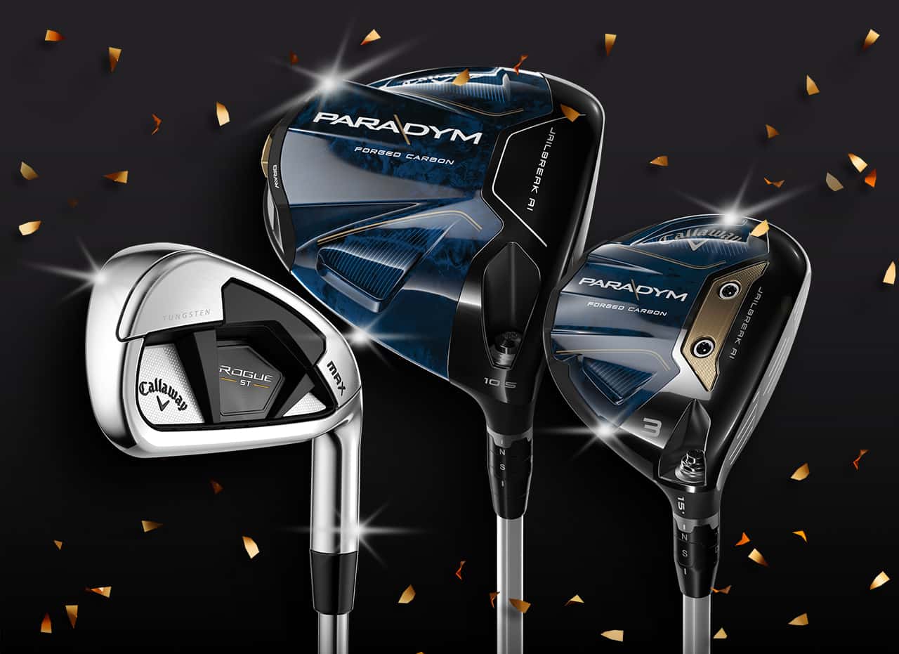 callaway golf clubs up to thirty percent off drivers, up to forty percent off woods, and up to twenty five percent off irons