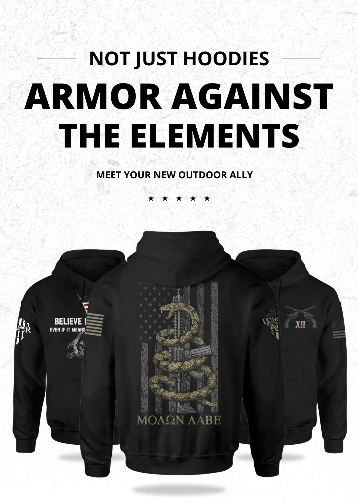 Not just hoodies, armor against the elements, meet your new outdoor ally