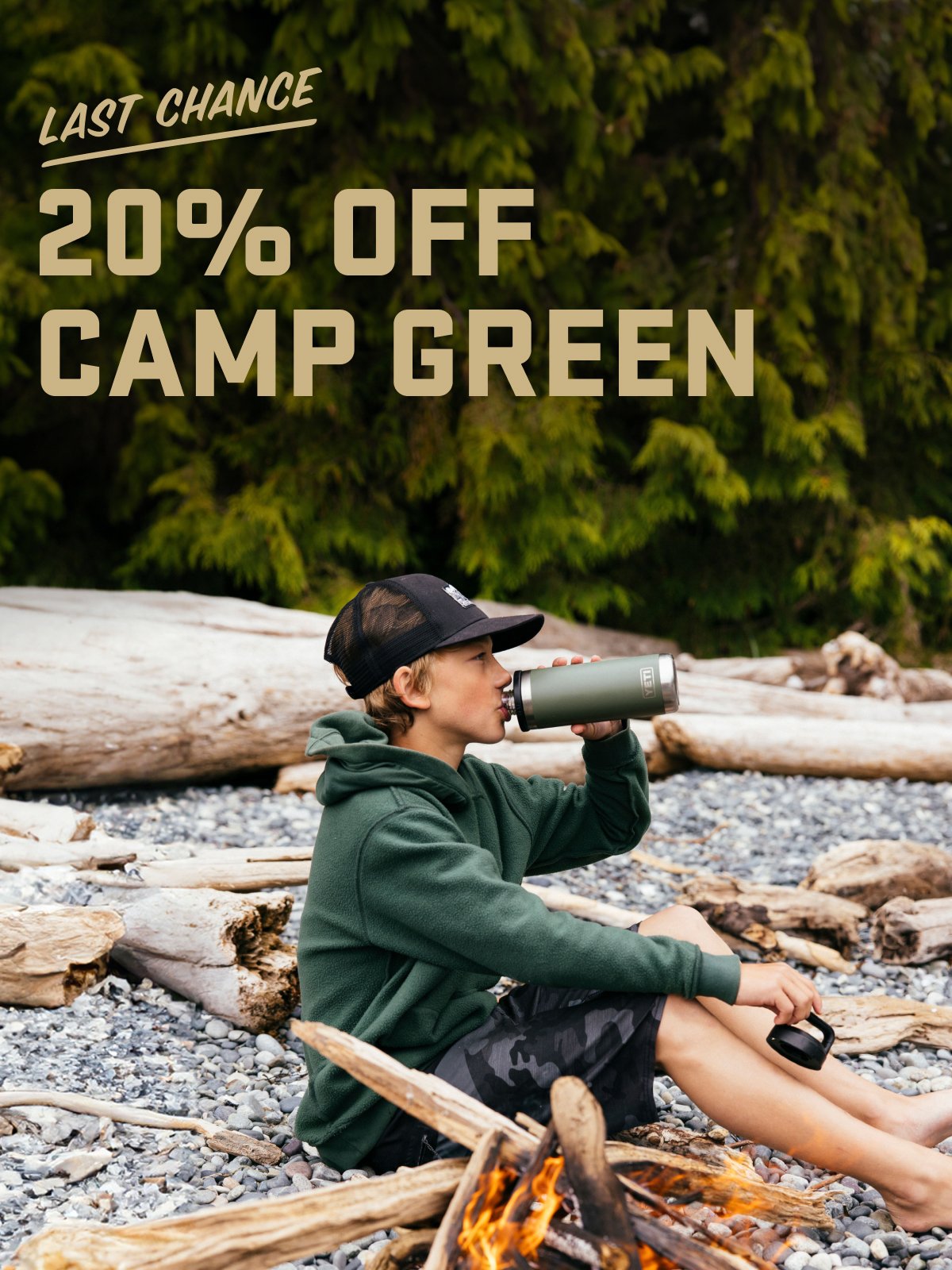 20% Off Camp Green