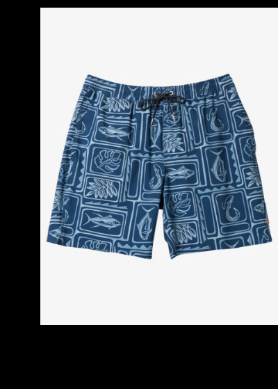 Waterman Framed Volley 17" Elastic Waist Shorts