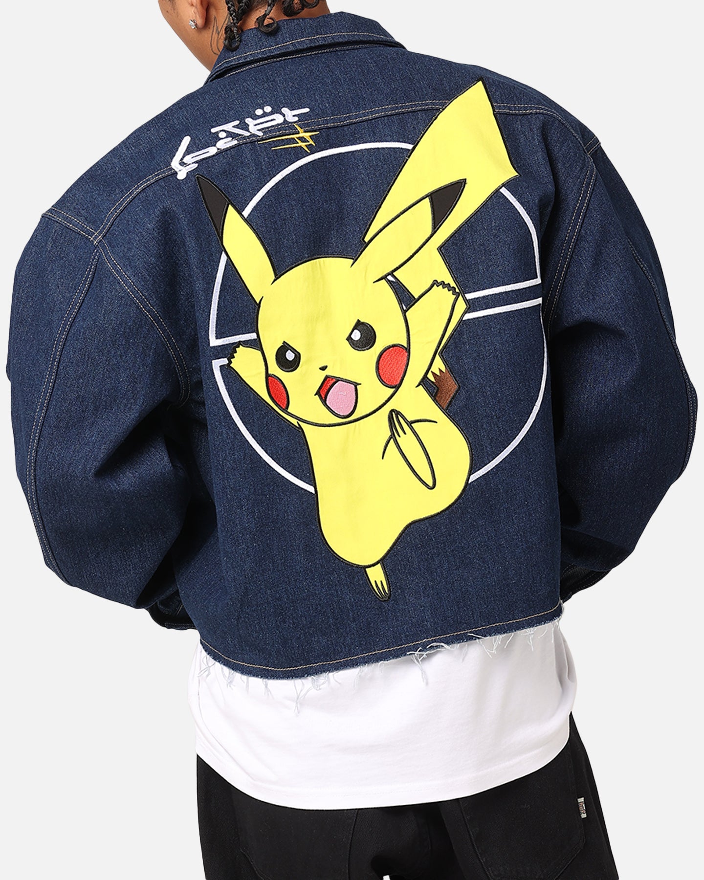 Image of Pokémon By Loiter Pikachu Denim Jacket Indigo