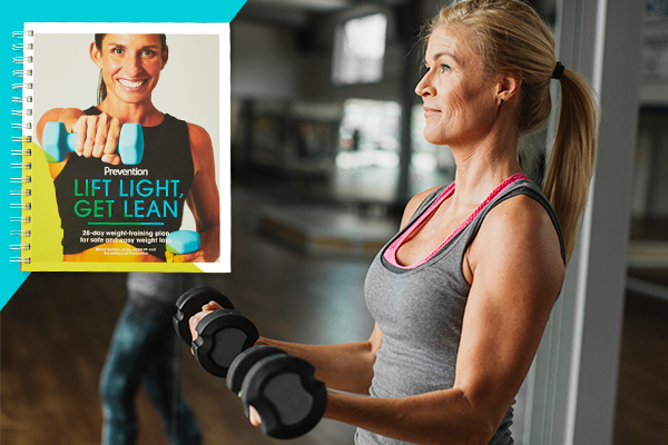 Lift light, get lean guide. Woman exercising