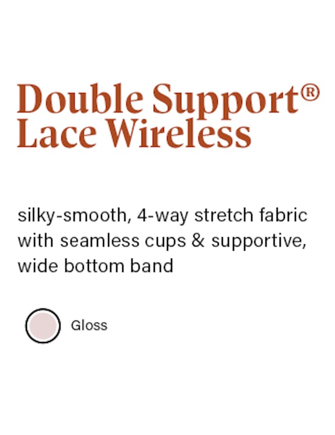 Double Support Lace Wireless Bra