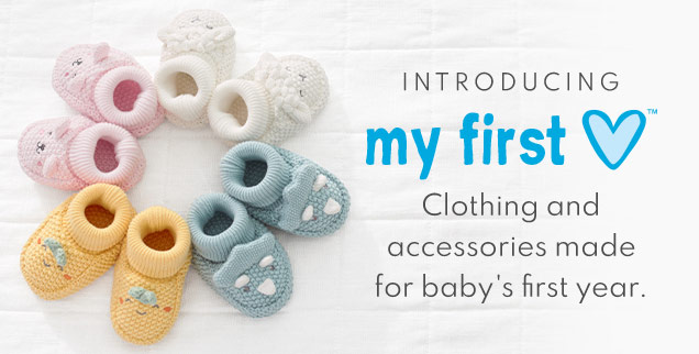 INTRODUCING | MY FIRST <3 | Clothing and accessories made for baby’s first year.