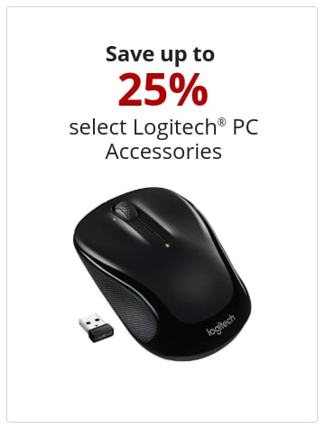 Save up to  25% select Logitech® PC Accessories