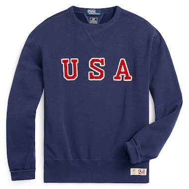  Polo Ralph Lauren Blue  2024 Summer Olympics Villagewear Pullover Sweatshirt