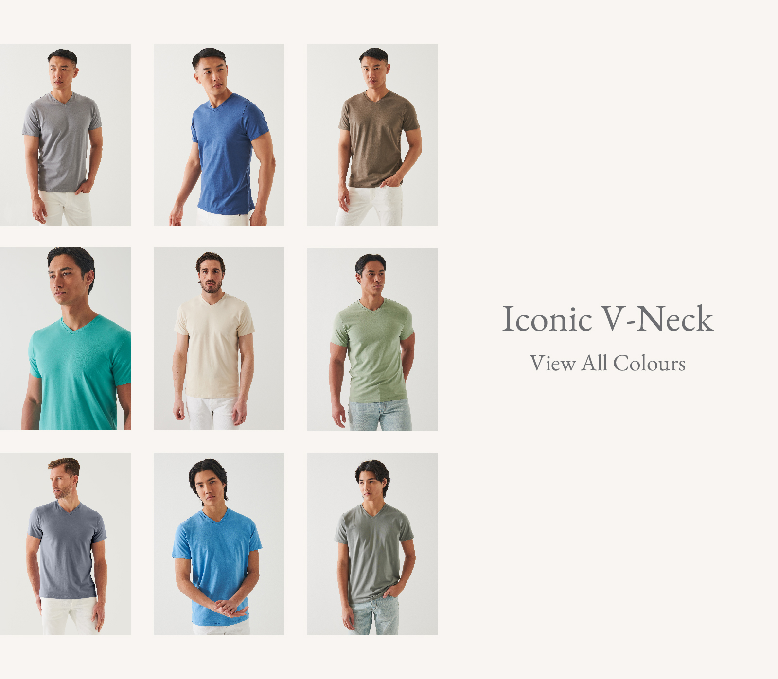 PIMA COTTON STRETCH V-NECK T-SHIRT