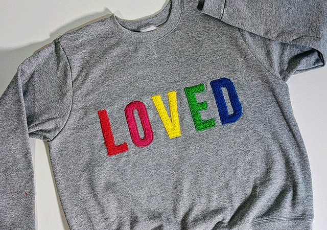 Create A Stylish LOVED Sweatshirt