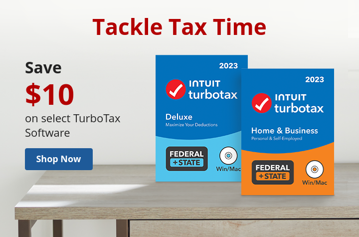 Tackle Tax Time - Save $10 on select TurboTax Software