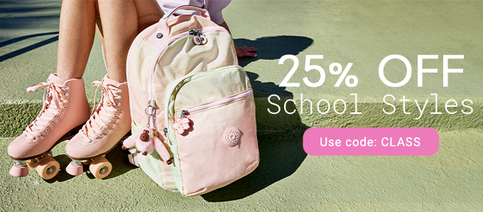 25% Off School Styles. Use code: CLASS