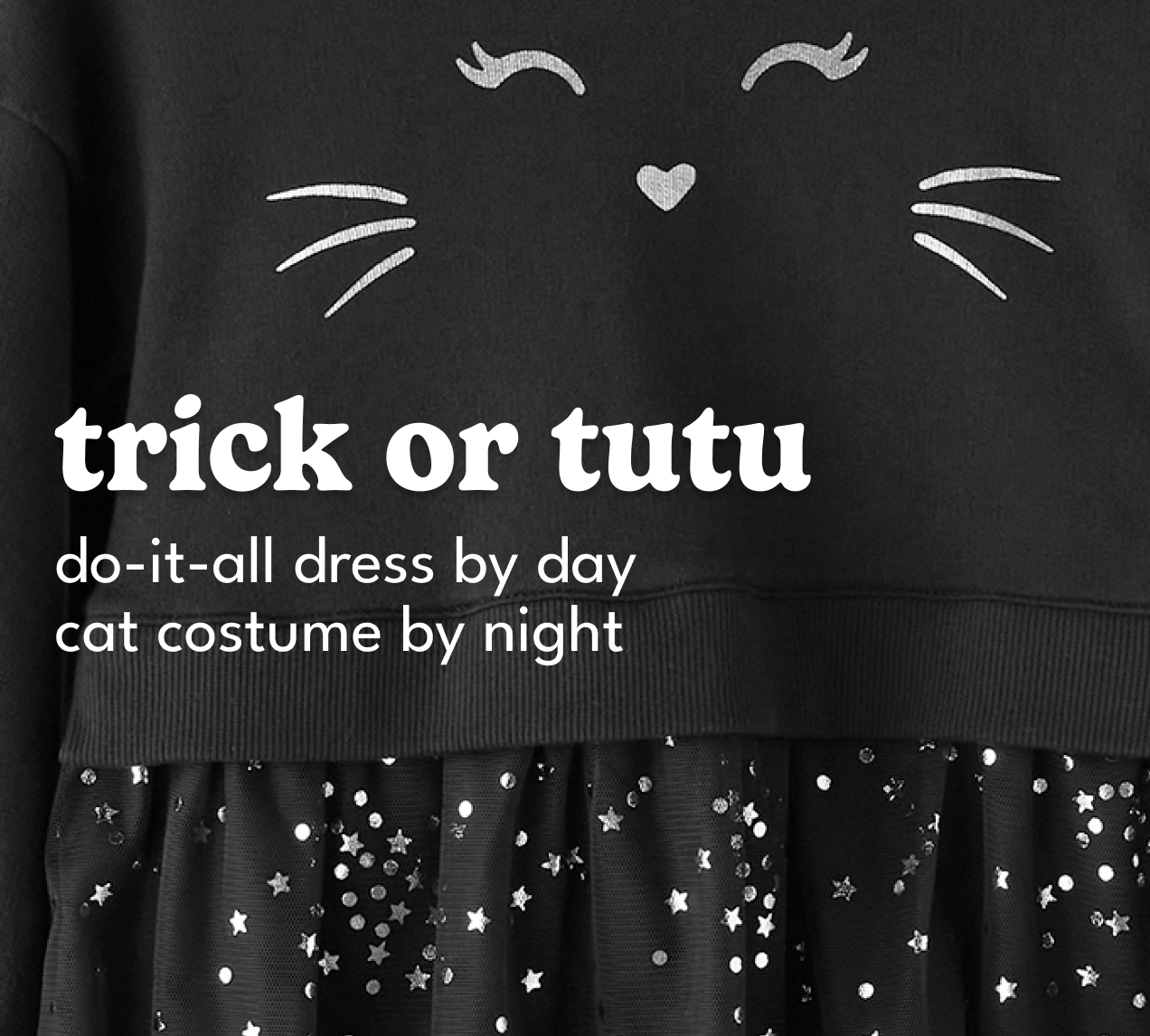 trick or tutu | do-it-all dress by day | cat costume by night