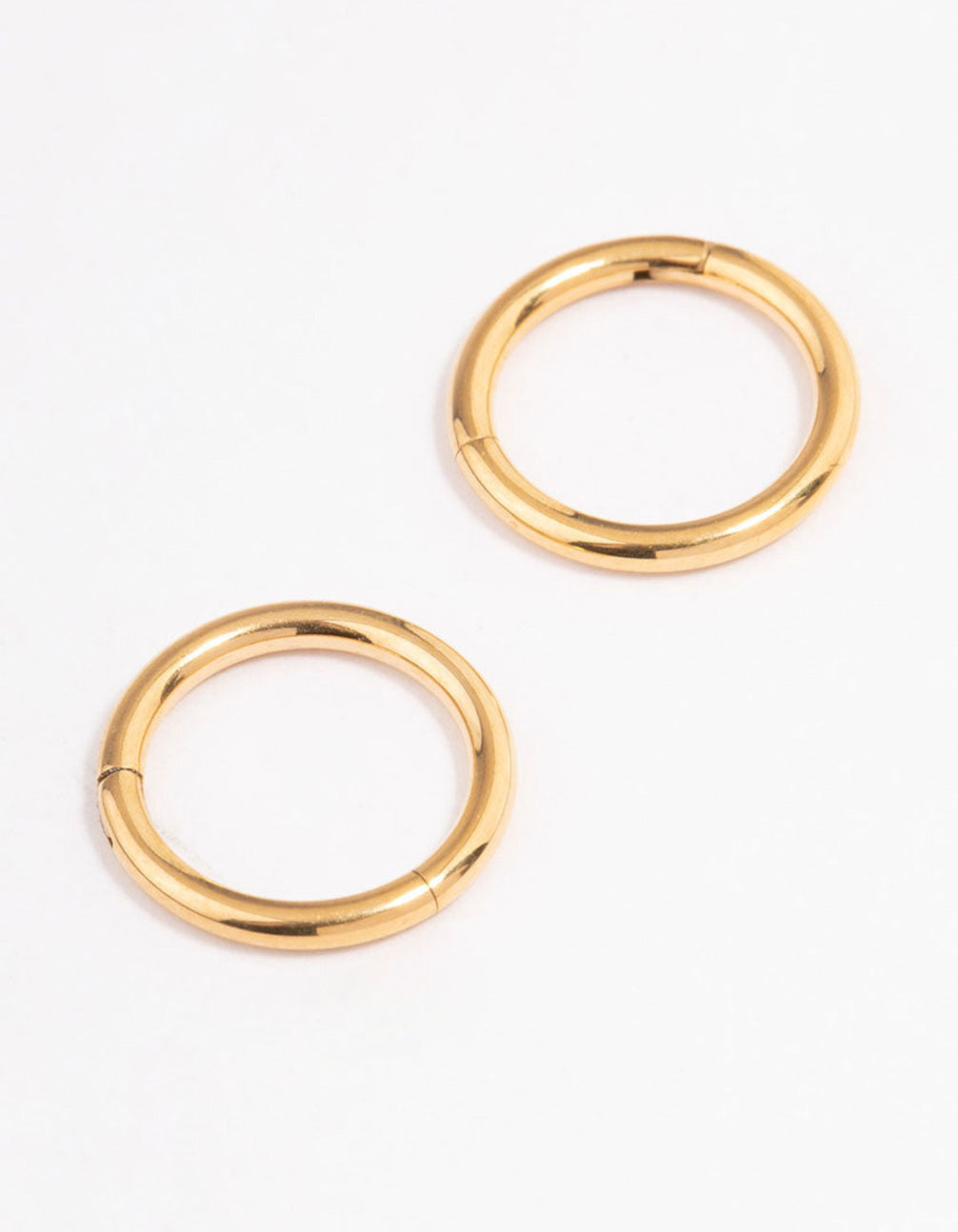 Image of Gold Plated Surgical Steel Sleeper Earrings 8mm