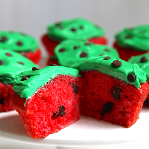 Blog ideas: watermelon-inspired cupcake recipe