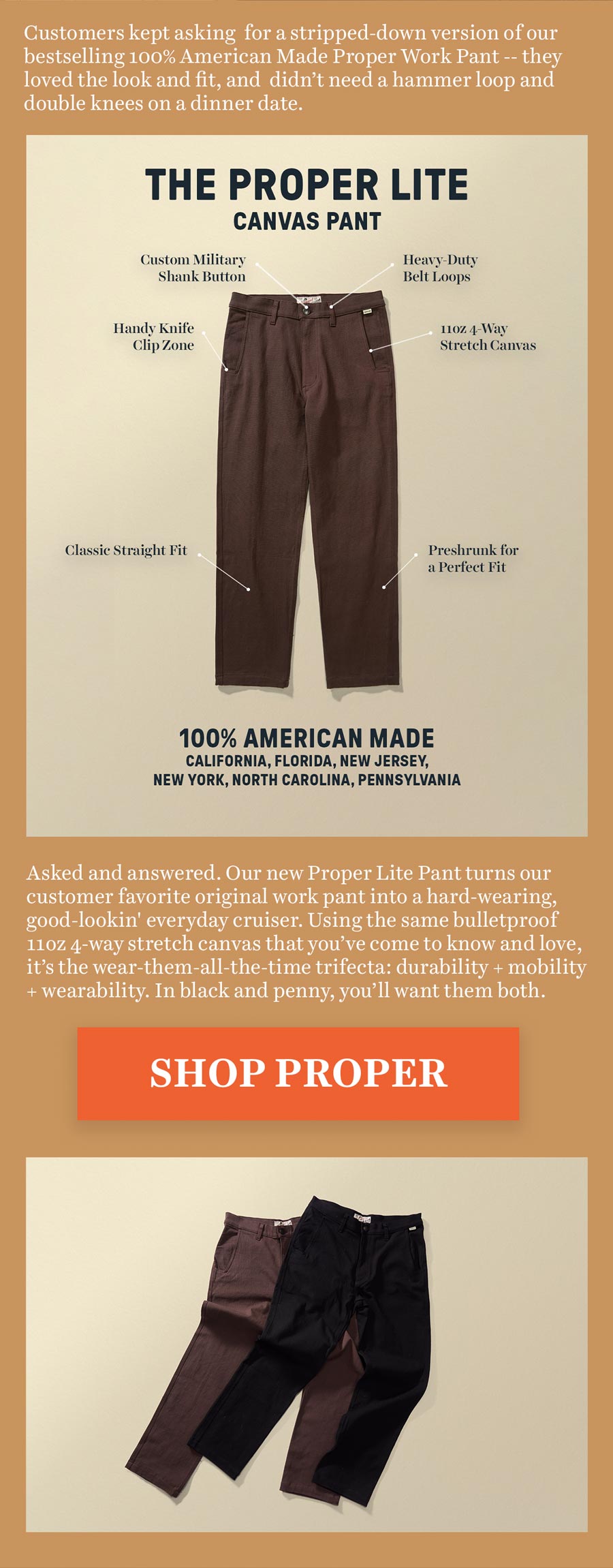 Shop the Proper Lite Canvas Pant