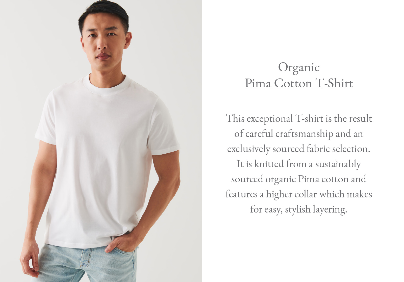 ORGANIC PIMA COTTON T-SHIRT