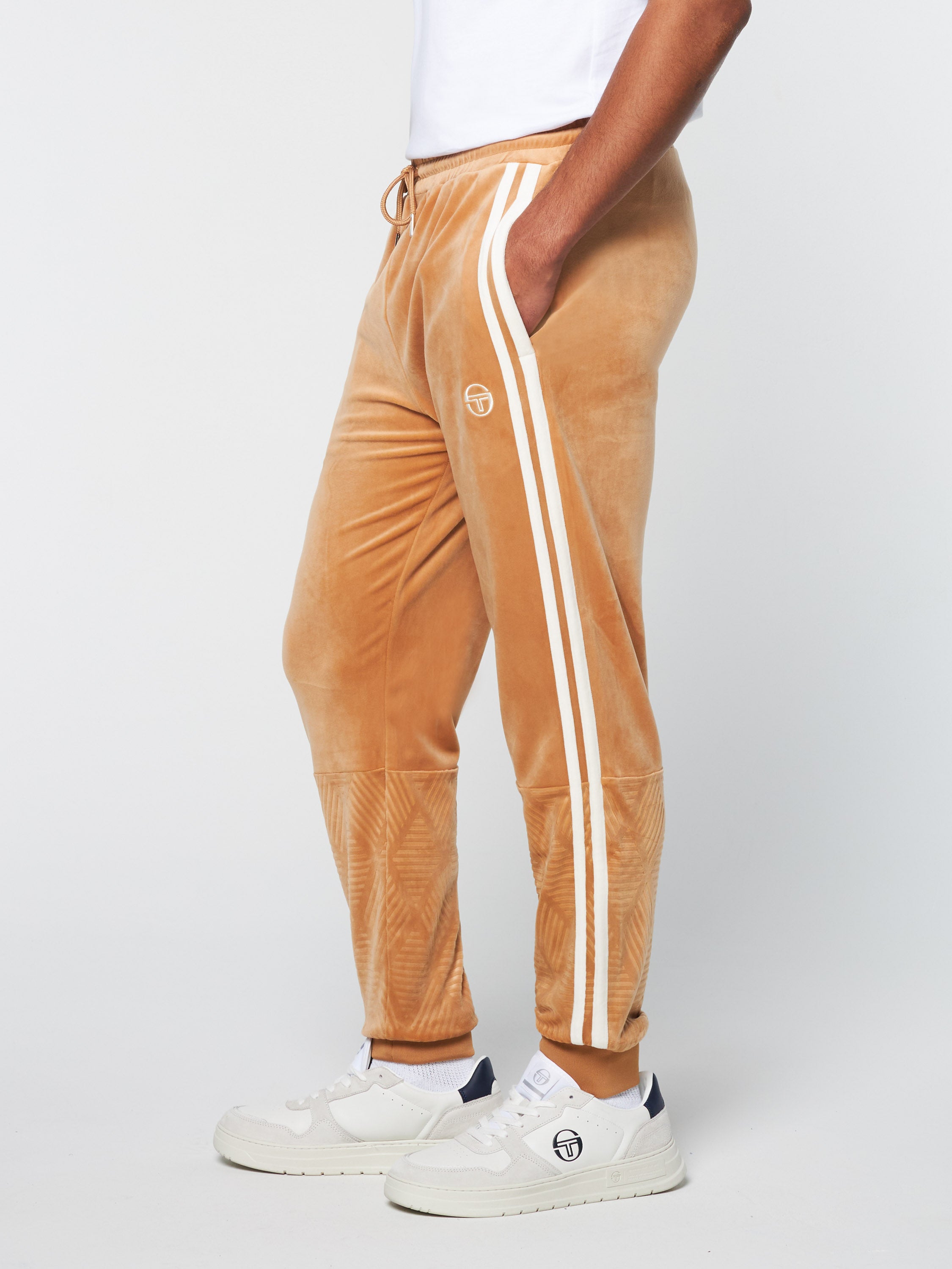 Image of Debossed Damarindo Velour Track Pant