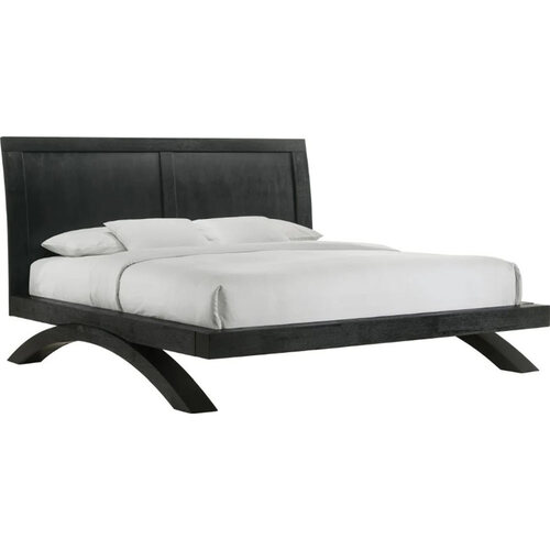 Elements Allan Black Queen Platform Bed