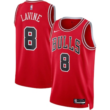  Nike Zach LaVine Red  Swingman Jersey - Icon Edition