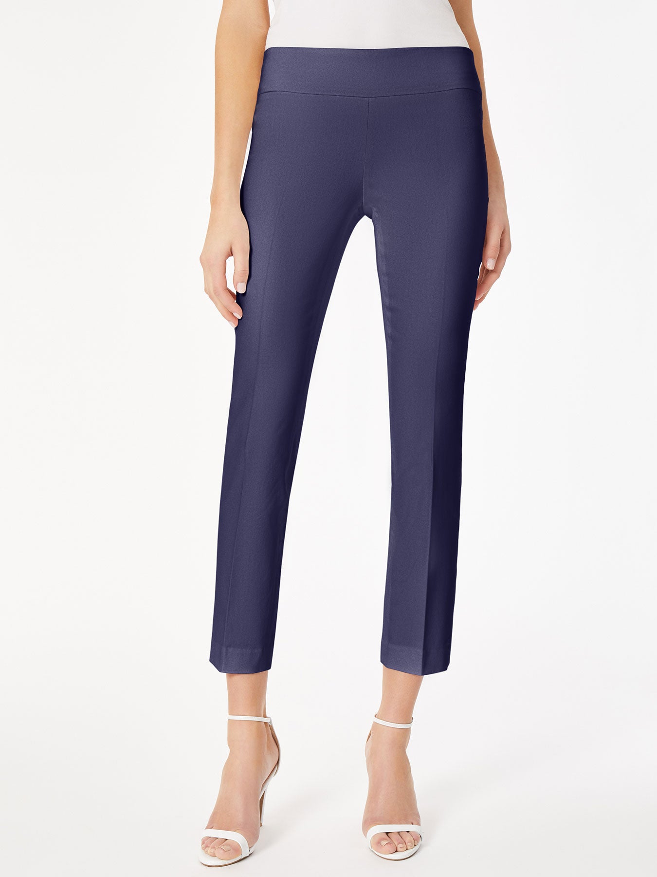 Image of Solid Stretch Pull-on Straight Leg Pant