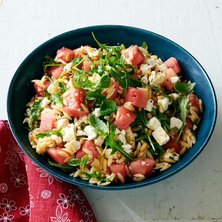 Watermelon-Feta Orzo Salad Is A Refreshing Summer Side DIsh