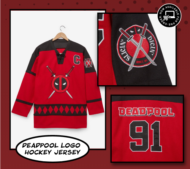 Deadpool Logo Hockey Jersey