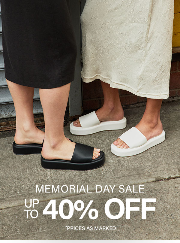 Memorial Day Sale Up To 40% Off