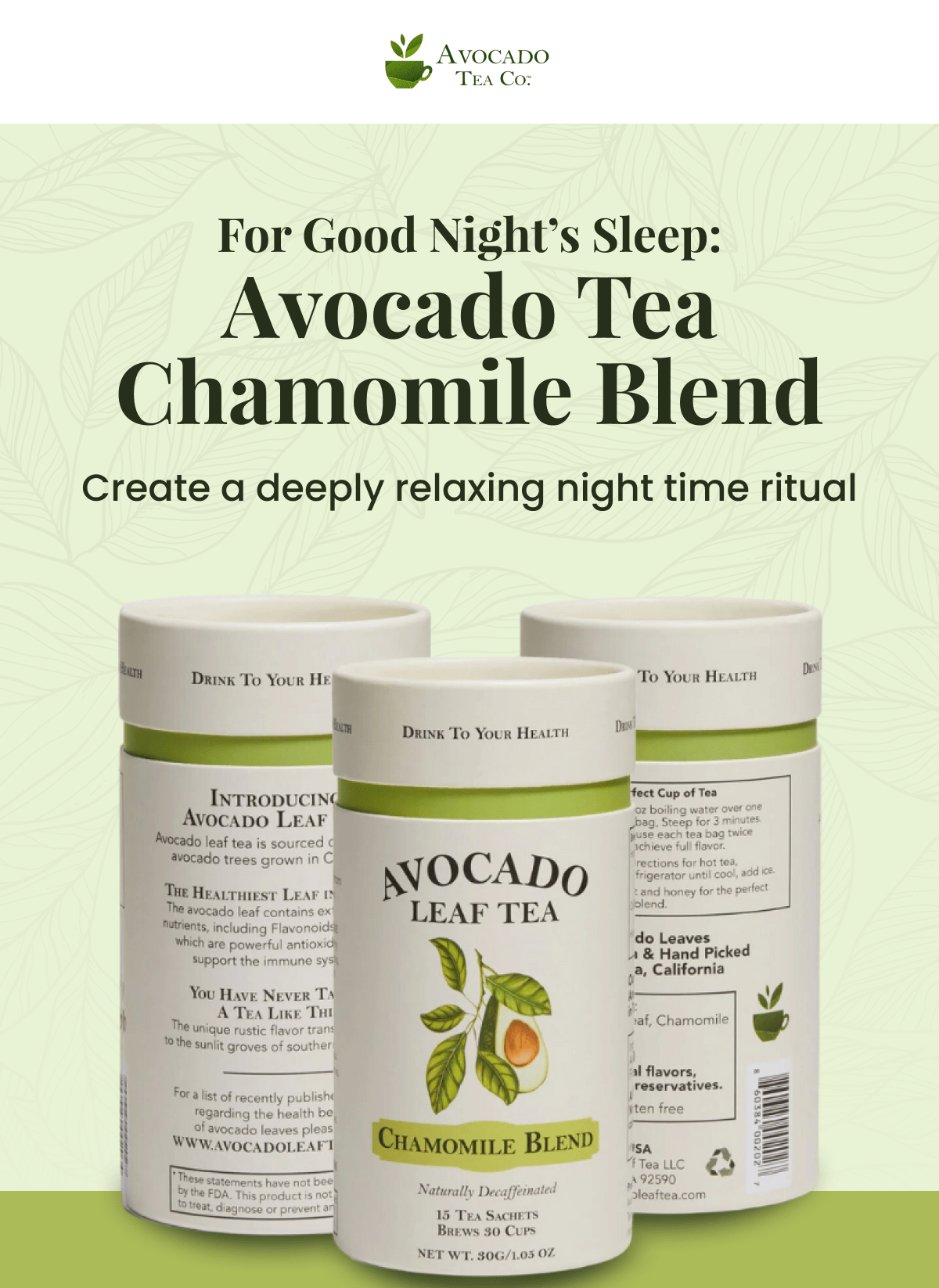 Avocado Tea Chamomile Blend