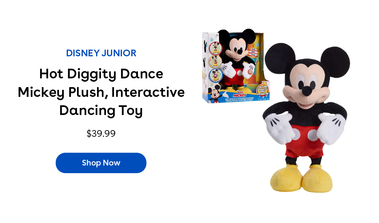 Disney Junior Hot Diggity Dance Mickey Plush, Interactive Dancing Toy $39.99 Shop Now