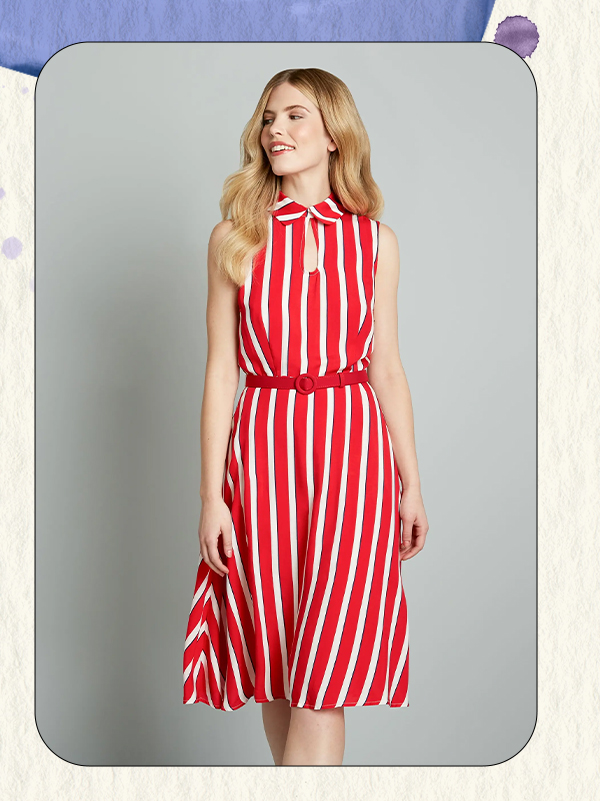 ModCloth x Collectif Posh Your Luck A-Line Dress