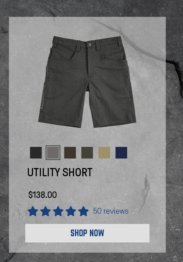 Utility Short in Granite