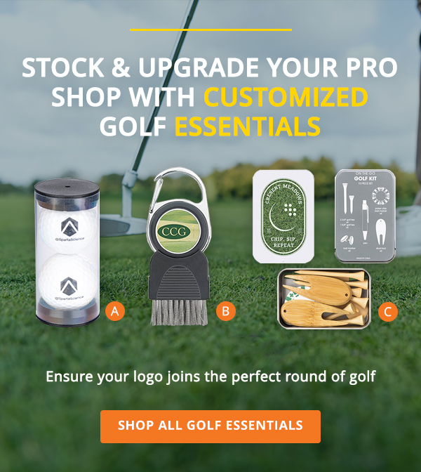 Stock & Upgrade Your Pro Shop with Customized Golf Essentials - Ensure your logo joins the perfect round of golf