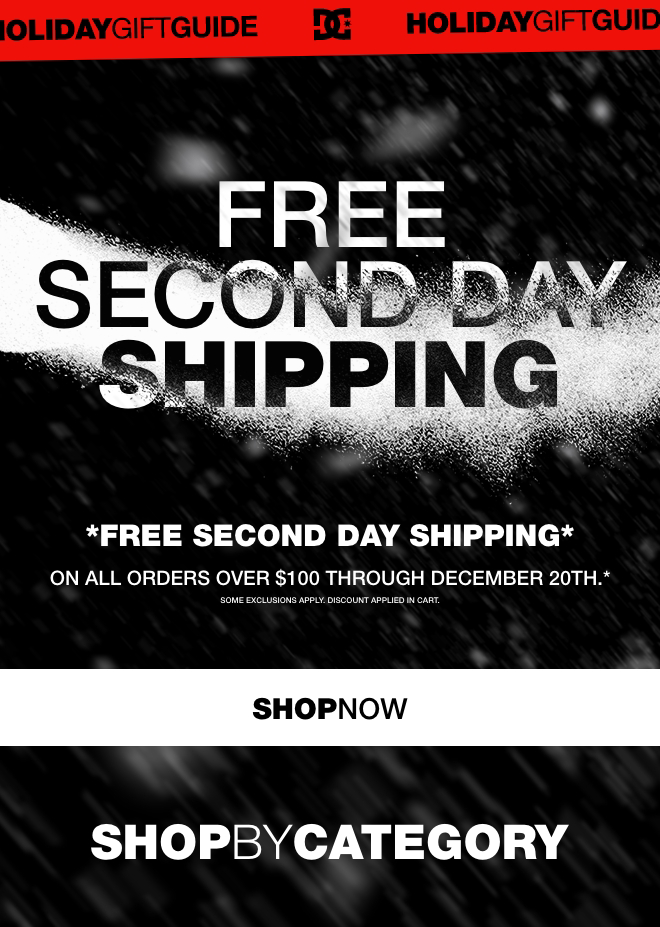 Free Second Day Shipping 