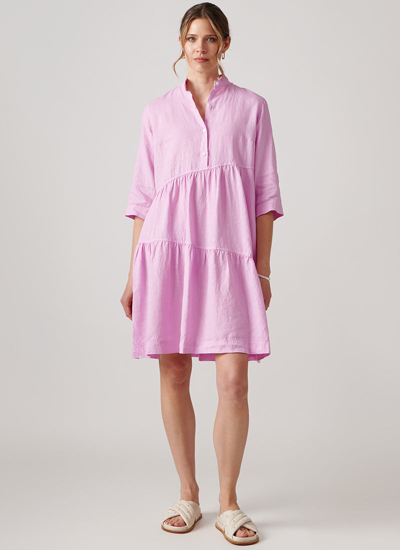 Image of Asymmetrical Hem Dress