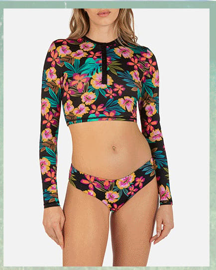 Fiji Fantasy Crop Long Sleeve Rashguard