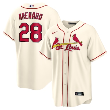  Nike Nolan Arenado Cream  Alternate Official Replica Player Jersey