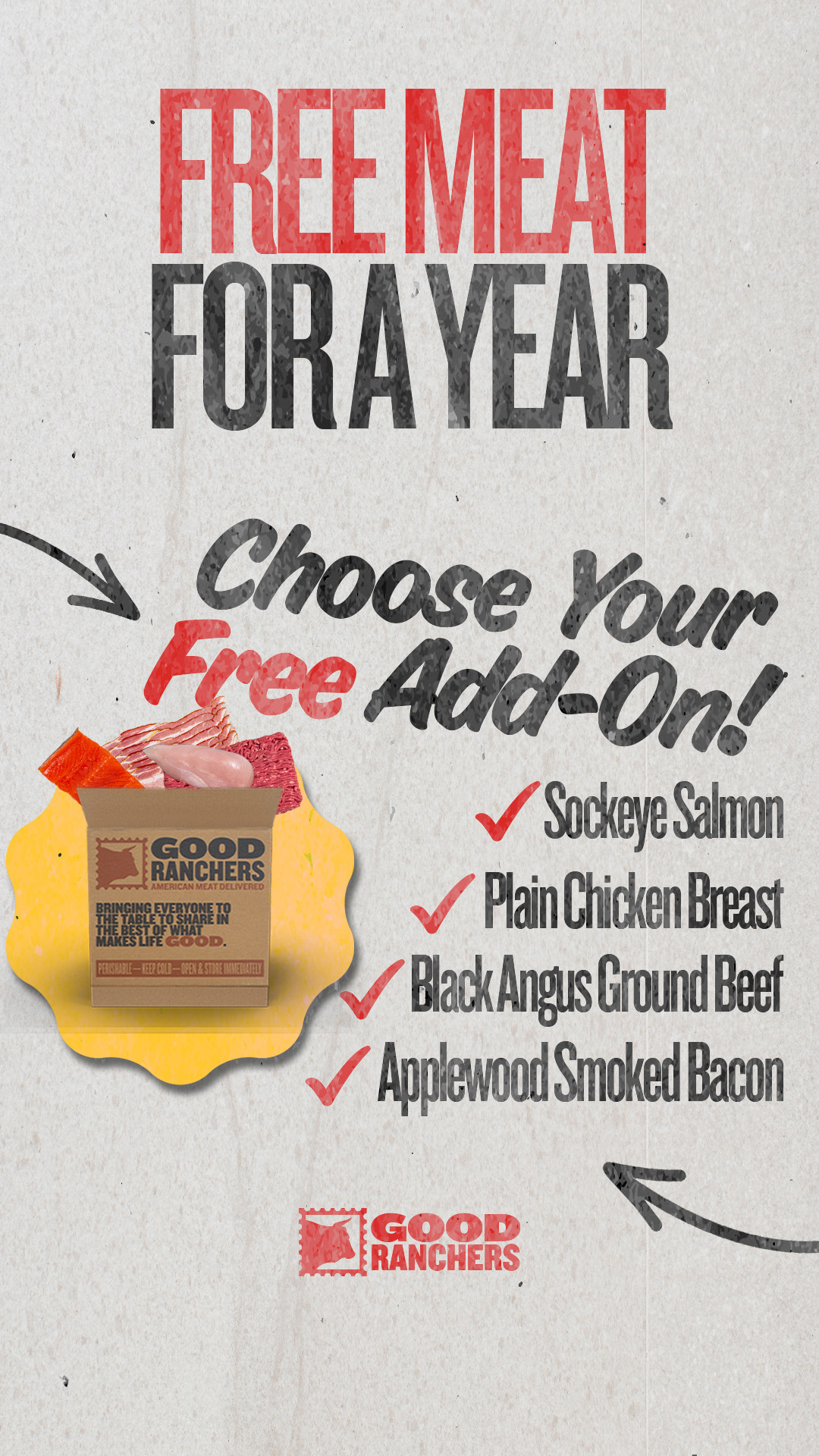 Good Ranchers Labor Day Offer: Free Meat for 1 Year!