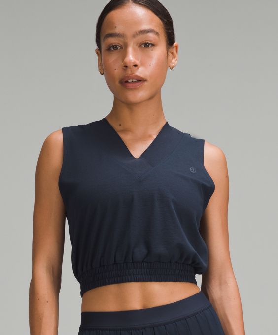 Shop Sleeveless Cropped Tennis Tank