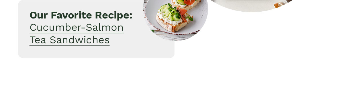 Cucumber-Salmon Tea Sandwiches