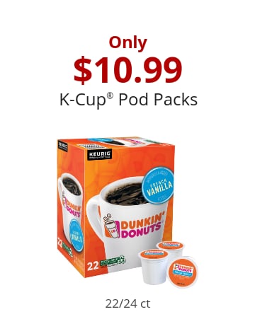 Only $12.99 K-Cup® Pod Packs 22/24 ct