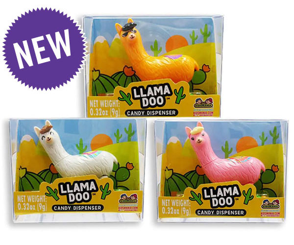 126115 - Llama Doo Mini Candy Dispenser: 12-Piece Box