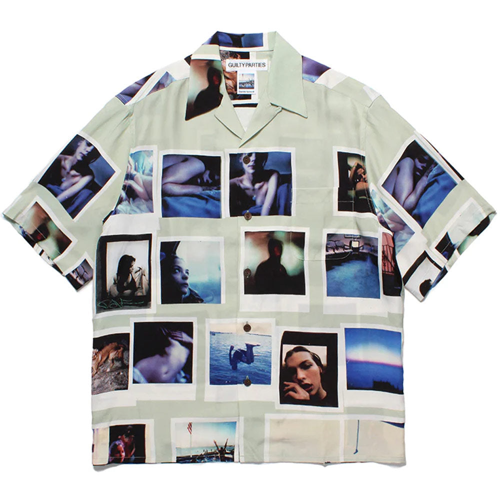 Image of S/S Hawaiianshirt (Type-2) x DAVIDE SORRENTI 'Light Green'