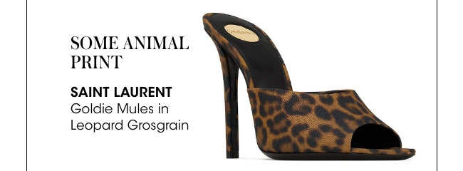 animal print YSL shoes