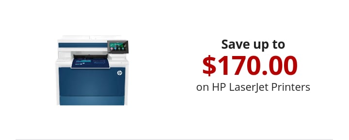 Save up to 170 on HP LaserJet Printers