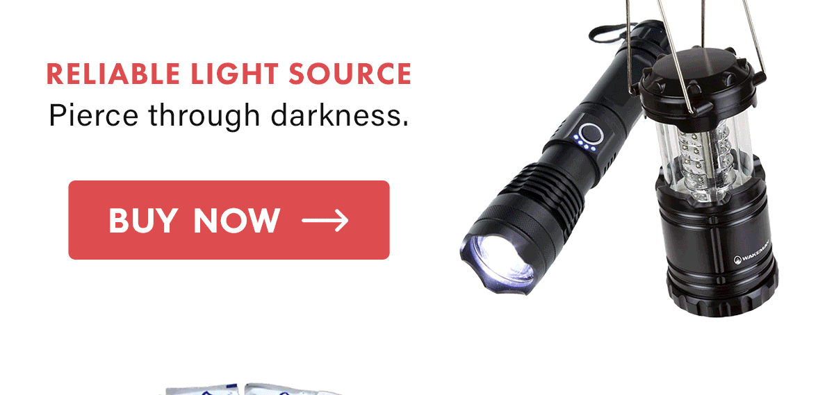 Reliable Light Source Pierce through darkness. CTA: Buy Now