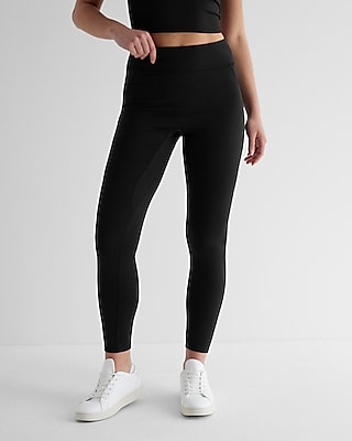 super high waisted seamed active leggings