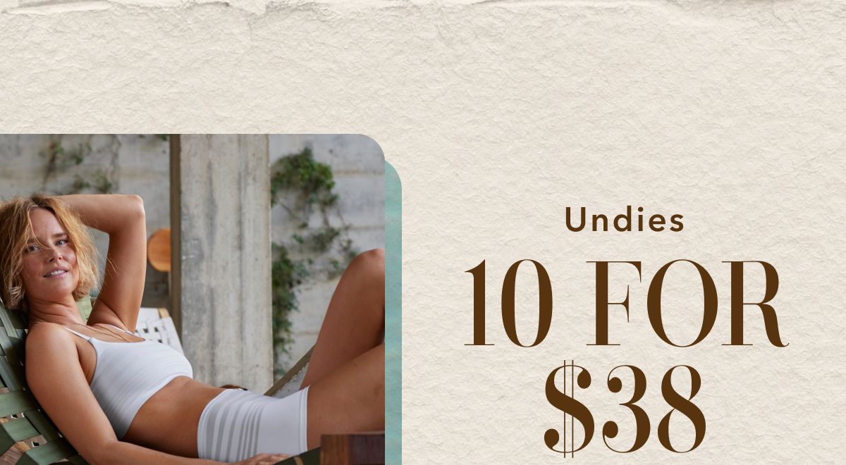 Undies 10 For $38