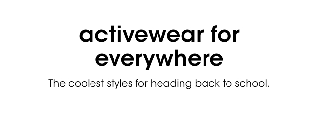 activewear for everywhere