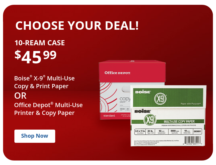 CHOISE YOUR DEAL! 10-REAM CASE $45.99