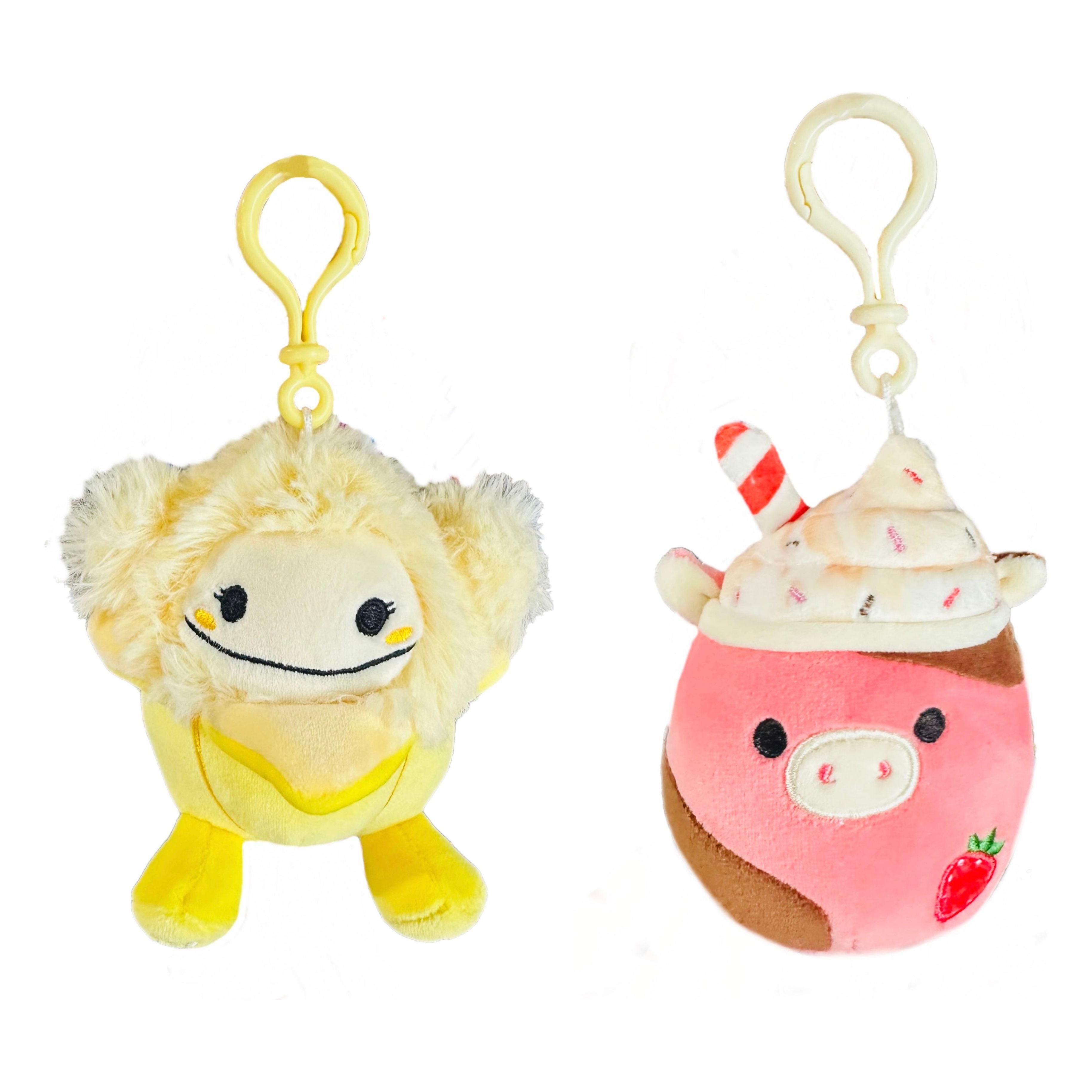 Squishmallow 3.5 Inch Clip 2 Pack - Nomi and Rishi