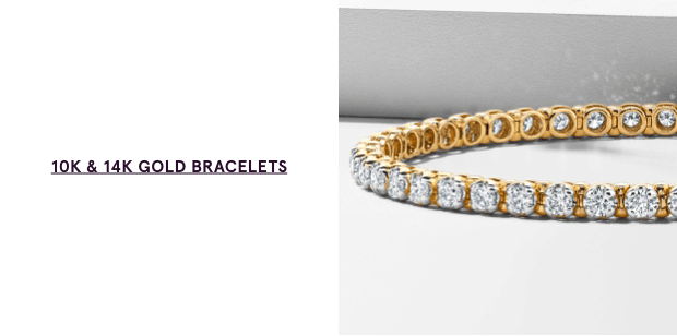 10K & 14K Gold Bracelets >